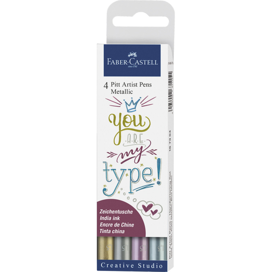 Faber-Castell - Pitt Artist Pen - metallinen (167304)