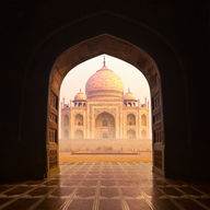 Canvas-taulu Näkymä Taj Mahal 1747