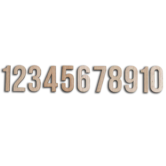 Minifabrikken - Numbers 1 - 10 - Light Oak M (94054)