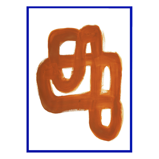 Paper Collective Orange Brush juliste