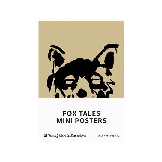 Teemu Järvi Illustrations Fox Tales minijulistesetti, 4 kpl