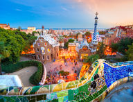 Canvas-taulu Park Guell Barcelona Spain 839