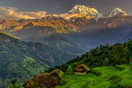 Canvas-taulu Annapurna Nepali 2011