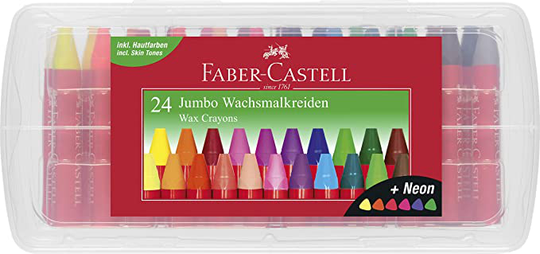 Faber-Castell - rasvan värit, Jumbo, 24 kpl (120034)