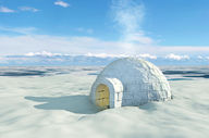 Canvas-taulu Jää-iglu 733