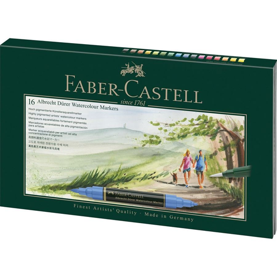 Faber-Castell - Albrecht Dürer Watercolour Marker, gift set, 17 pieces