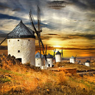Canvas-taulu Spain Consuegra tuulimyllyt 831