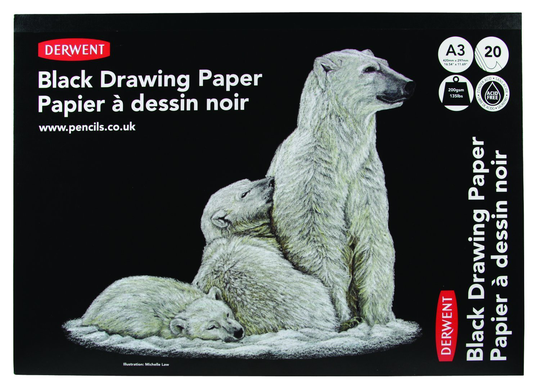 Derwent - Black Sketch Pad, A3, Landscape (604017)