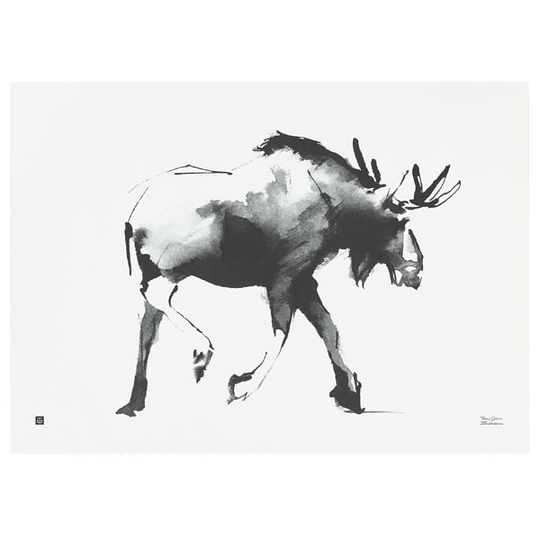Teemu Järvi Illustrations Hirvi juliste, 70 x 50 cm