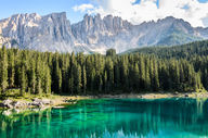 Canvas-taulu Lago di Carezza Italy 875
