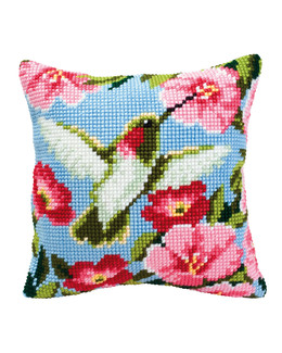 Kirjontapakkaus Tyynynpäällinen Kolibri
