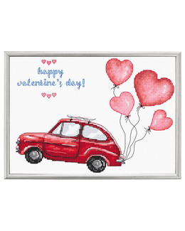 Kirjontapakkaus Taulu Valentines day