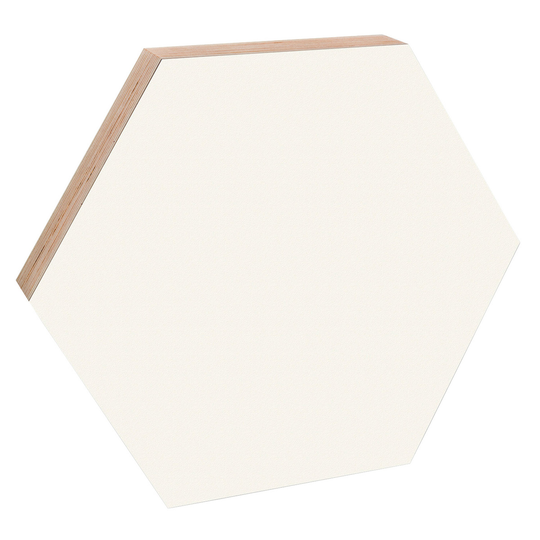 Kotonadesign Muistitaulu hexagon, 41,5 cm, valkoinen