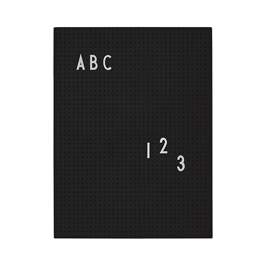 Design Letters Muistitaulu A4, musta