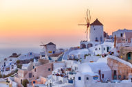 Canvas-taulu Santorini Oia 726
