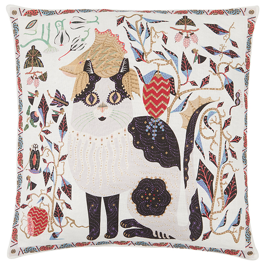 Klaus Haapaniemi Les Chats Ryder tyynynpäällinen, pellava