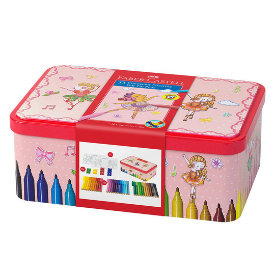 Faber-Castell - Connector Fibre-tip Pen - Ballerina Box, 33 pcs. (155534)