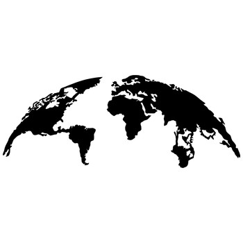 Maalaukset, taulut Wallity Decorative Metal Wall Accessory - World Map Large
