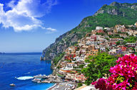Canvas-taulu Italia Positano 444