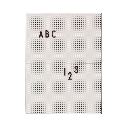 Design Letters Muistitaulu A4, harmaa
