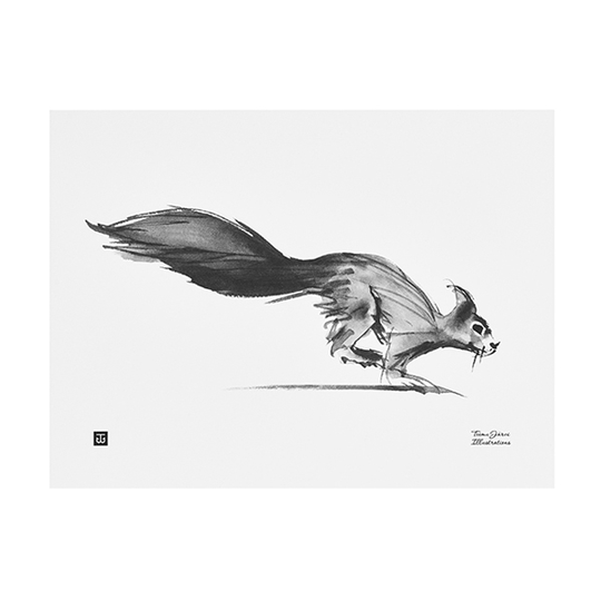 Teemu Järvi Illustrations Orava juliste, 40 x 30 cm