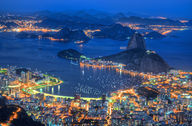 Canvas-taulu Night at Rio de Janeiro 338