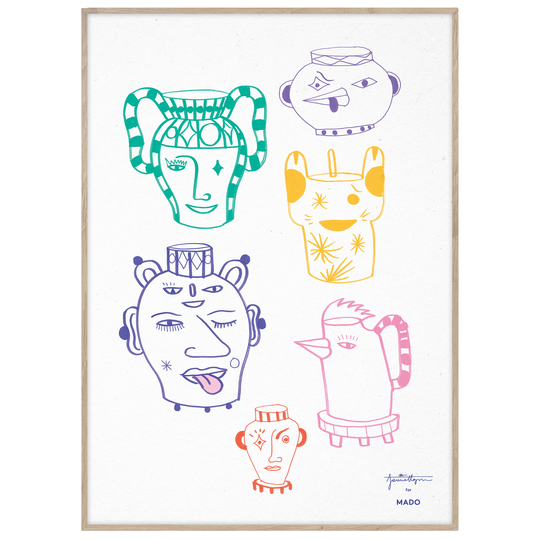 MADO Pots and Vases juliste, 50 x 70 cm monivärinen