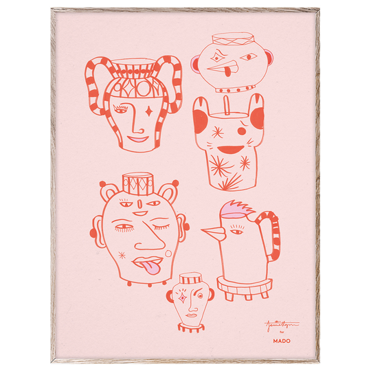 MADO Pots and Vases juliste, 30 x 40 cm, punainen