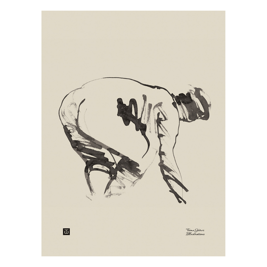 Teemu Järvi Illustrations Uinnin jälkeen juliste, 30 x 40 cm